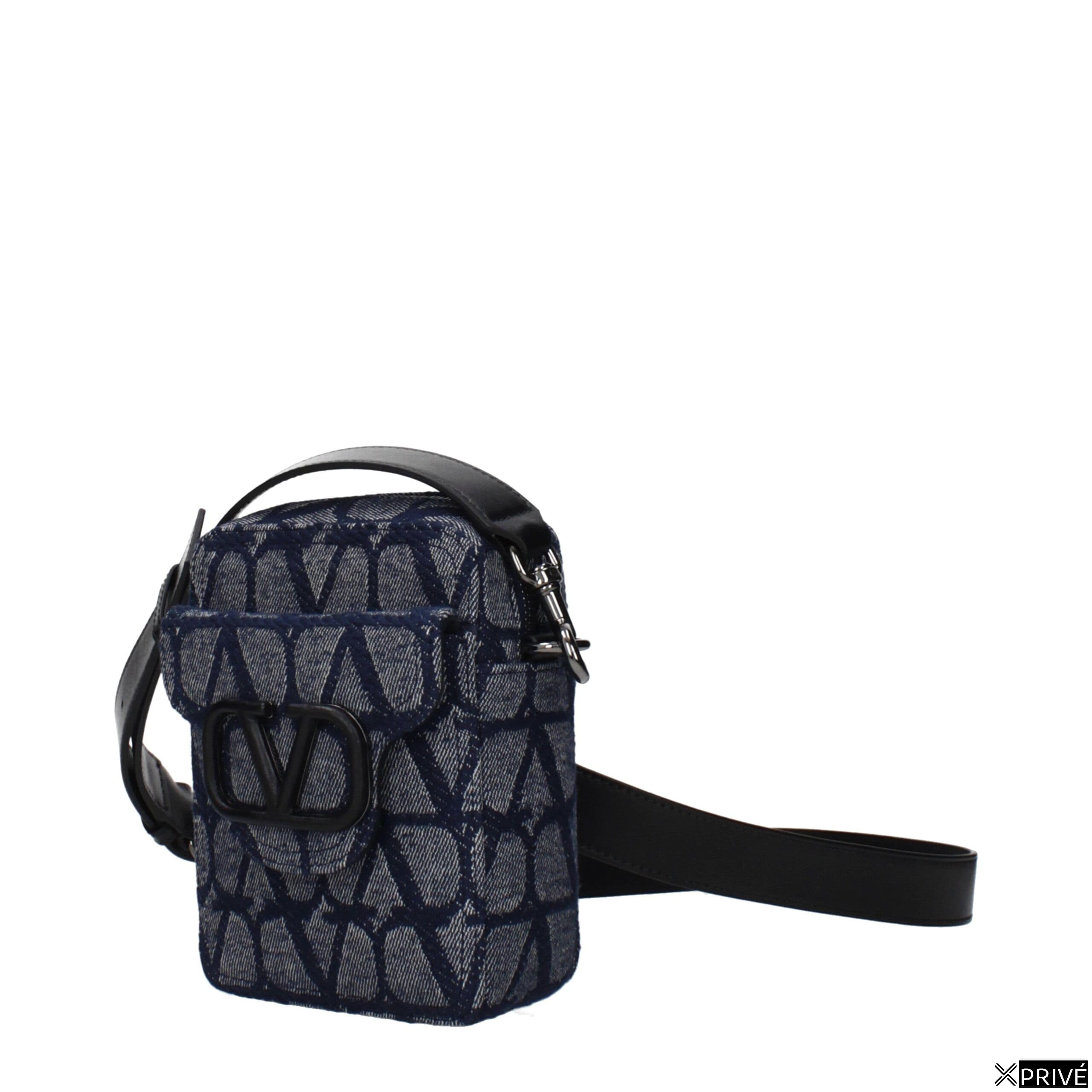 Sac porté croisé bleu en Tissu — 2
