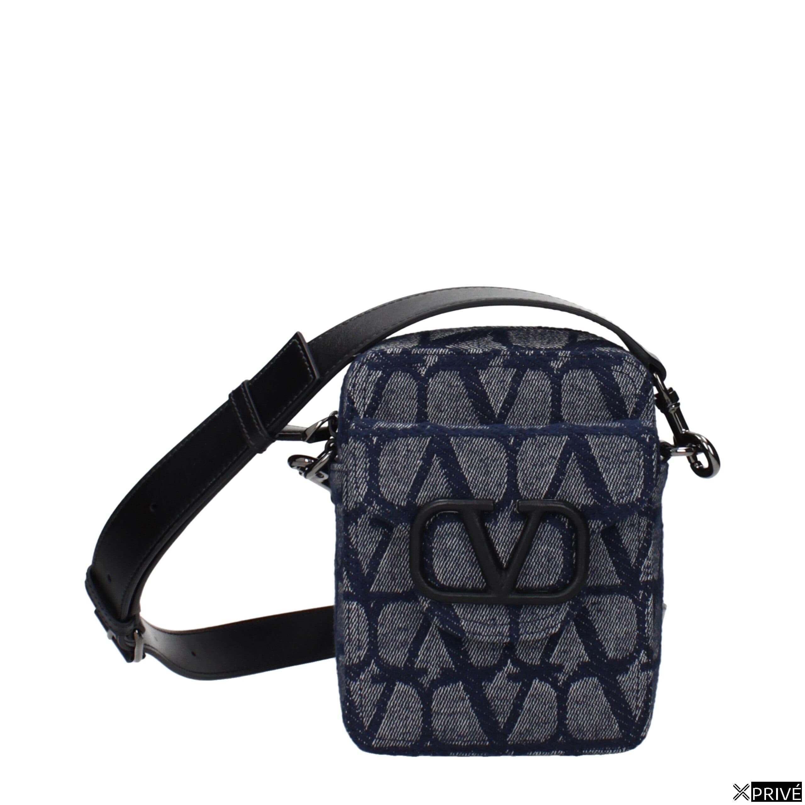Sac porté croisé bleu en Tissu — 1