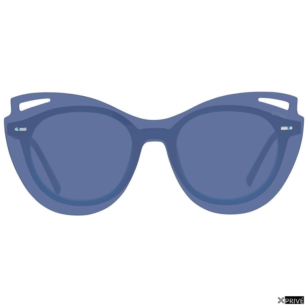 Lunettes de soleil bleues en Plastique — 2