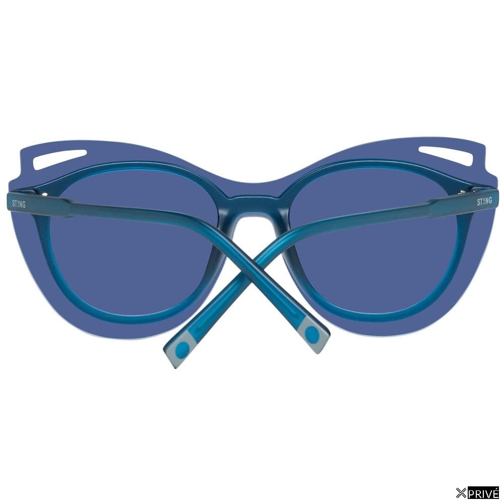 Lunettes de soleil bleues en Plastique — 3