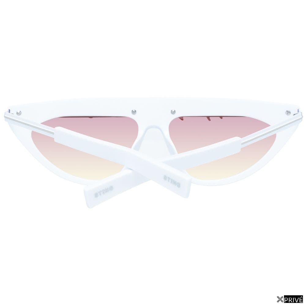 Lunettes de soleil blanches en Plastique — 3
