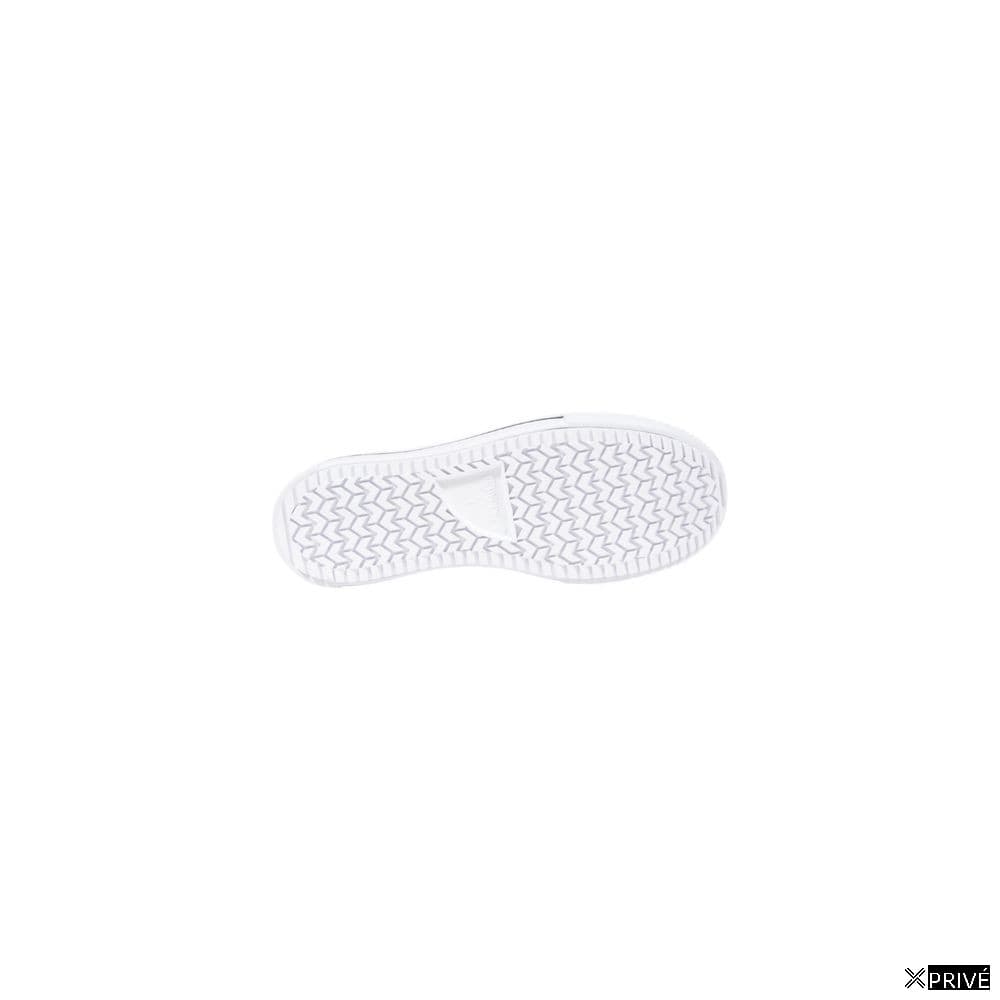 Chaussures de sport noir et blanc en Tissu — 5
