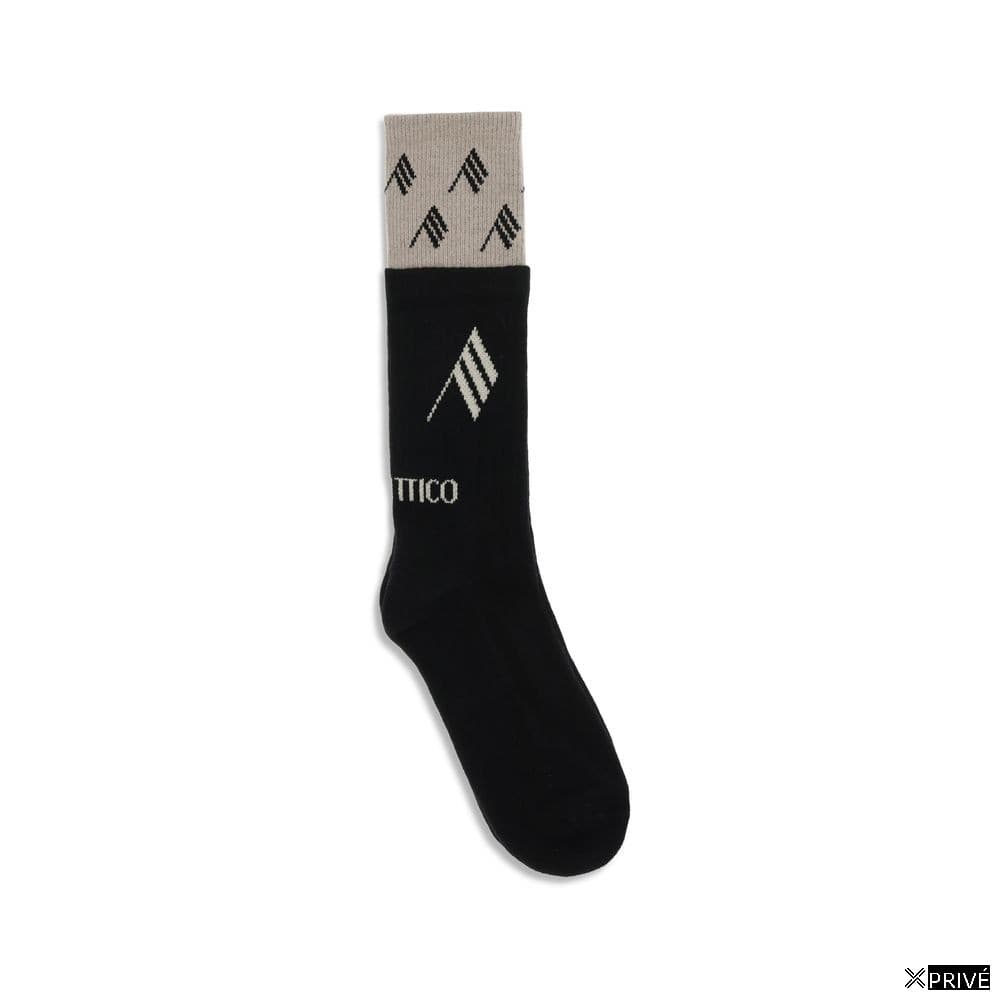 Chaussettes noires en Coton — 2