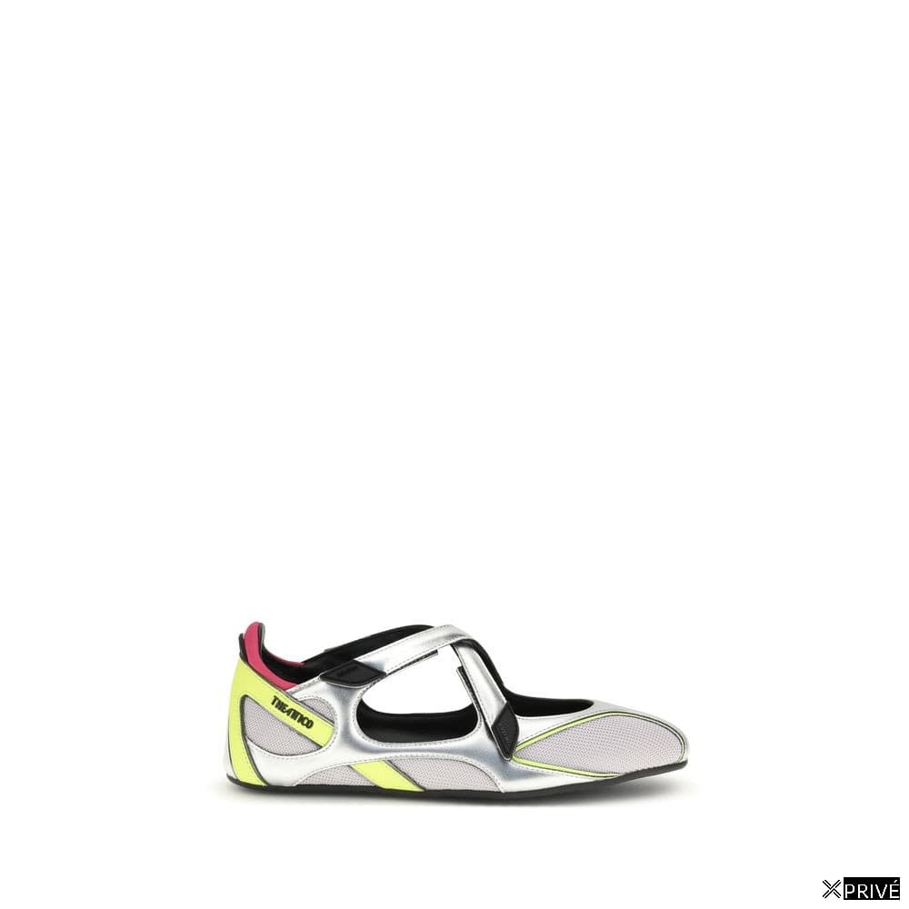 Chaussures plates argentées — 1