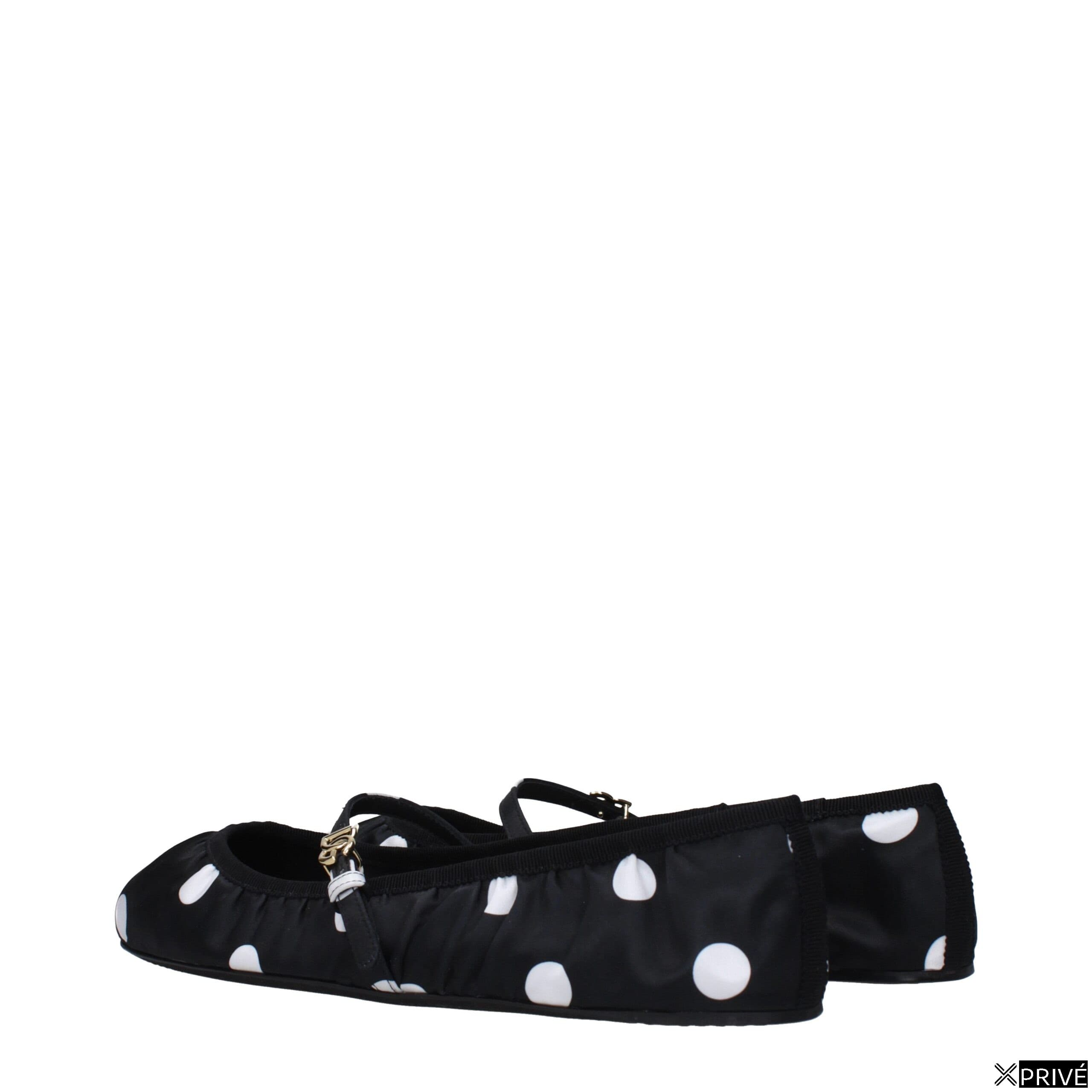 Chaussures plates noires en Tissu — 4