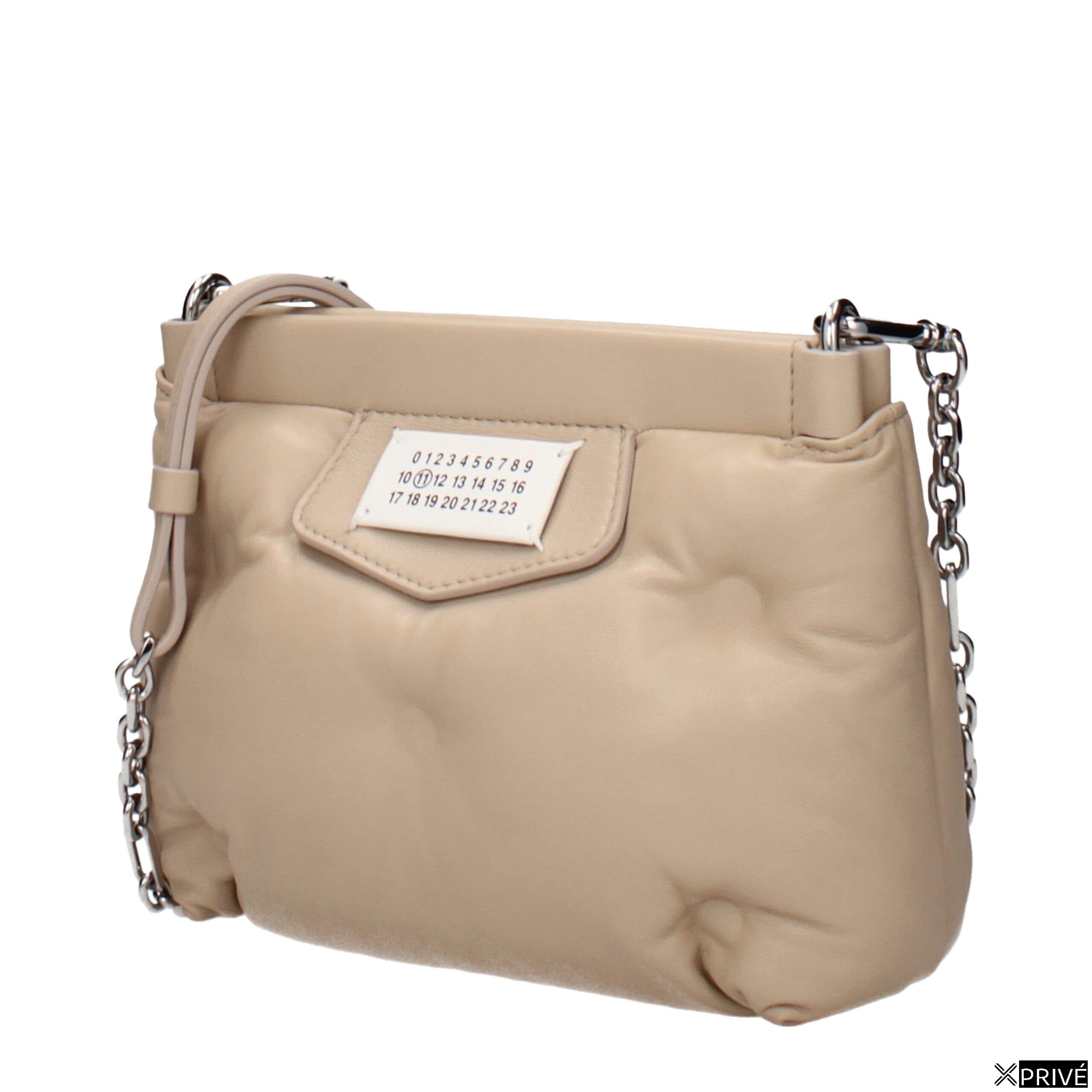 Sac porté croisé beige en Cuir — 2
