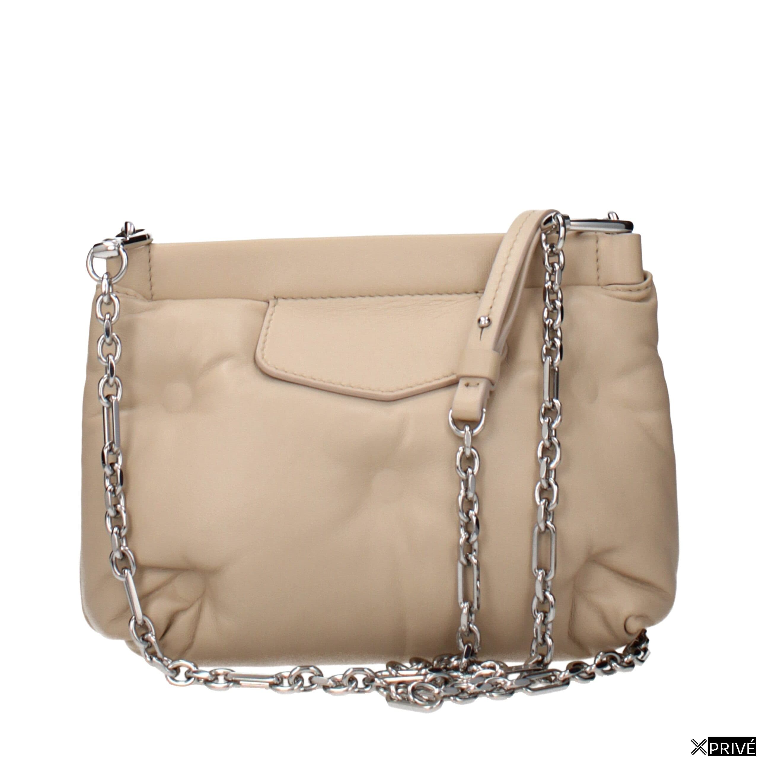 Sac porté croisé beige en Cuir — 3