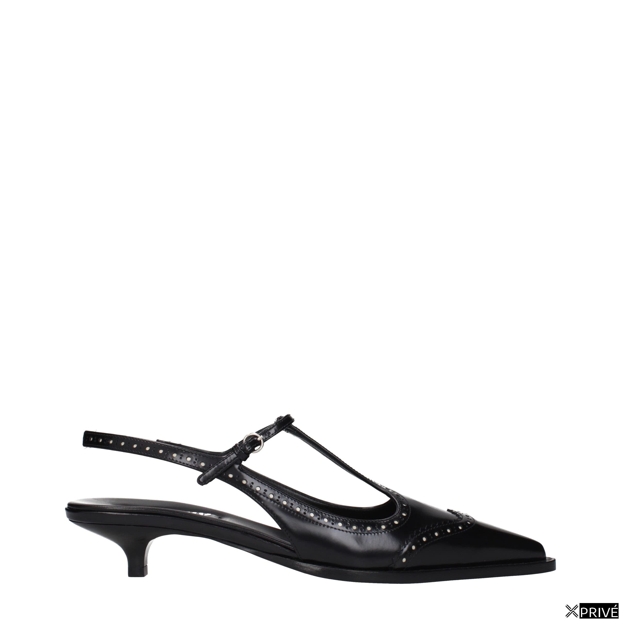 Sandales noires en Cuir — 1