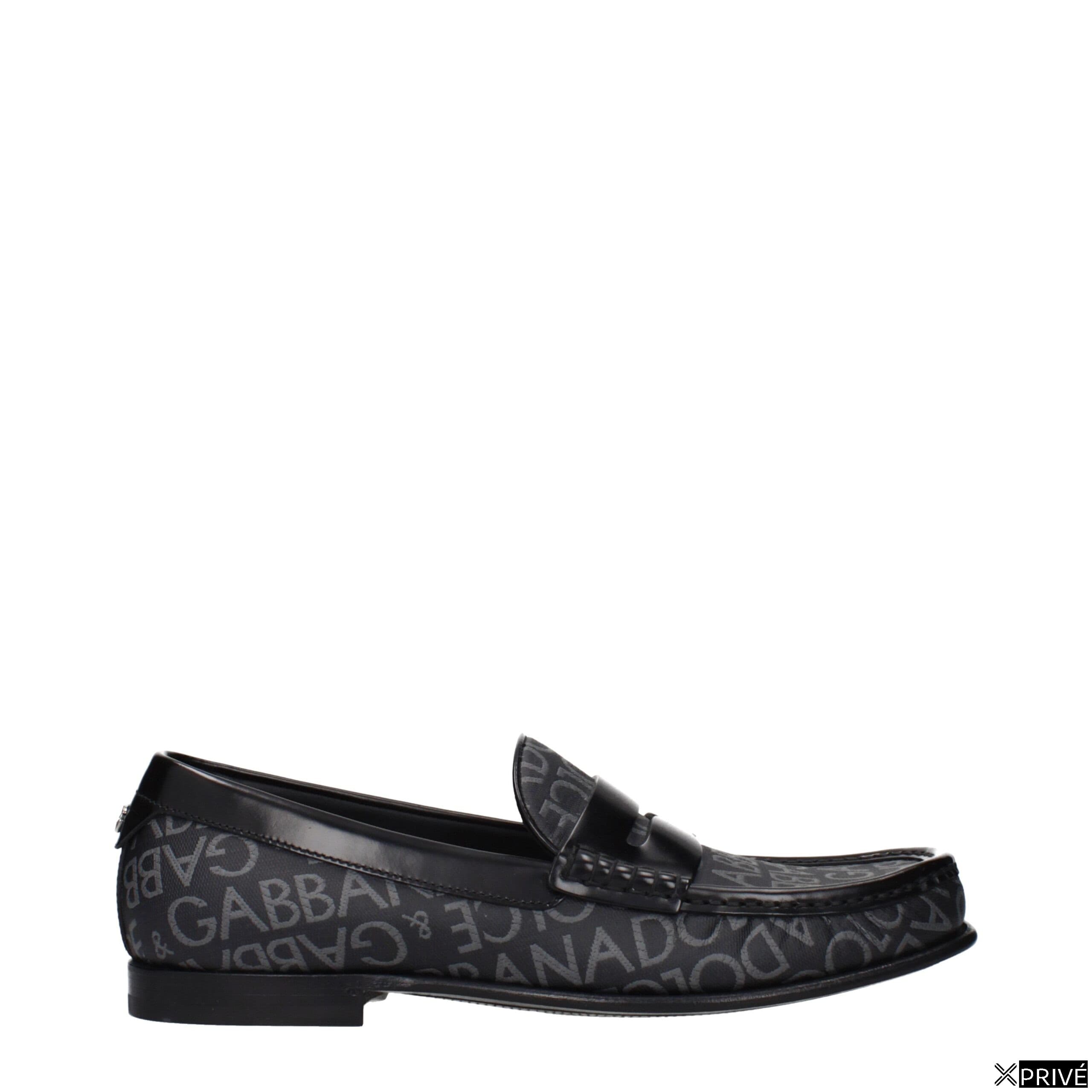 Mocassin noir en Tissu — 1