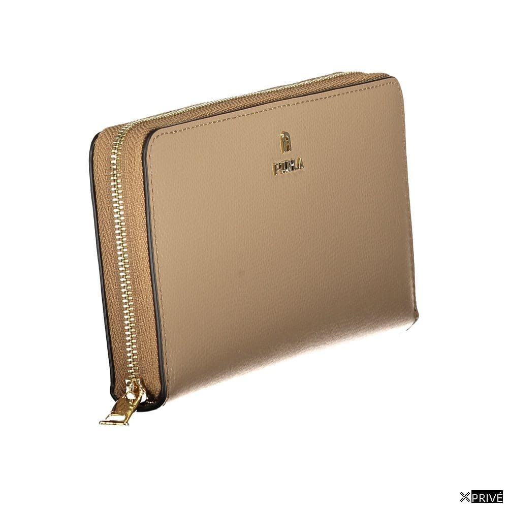 Portefeuille beige en Cuir — 3