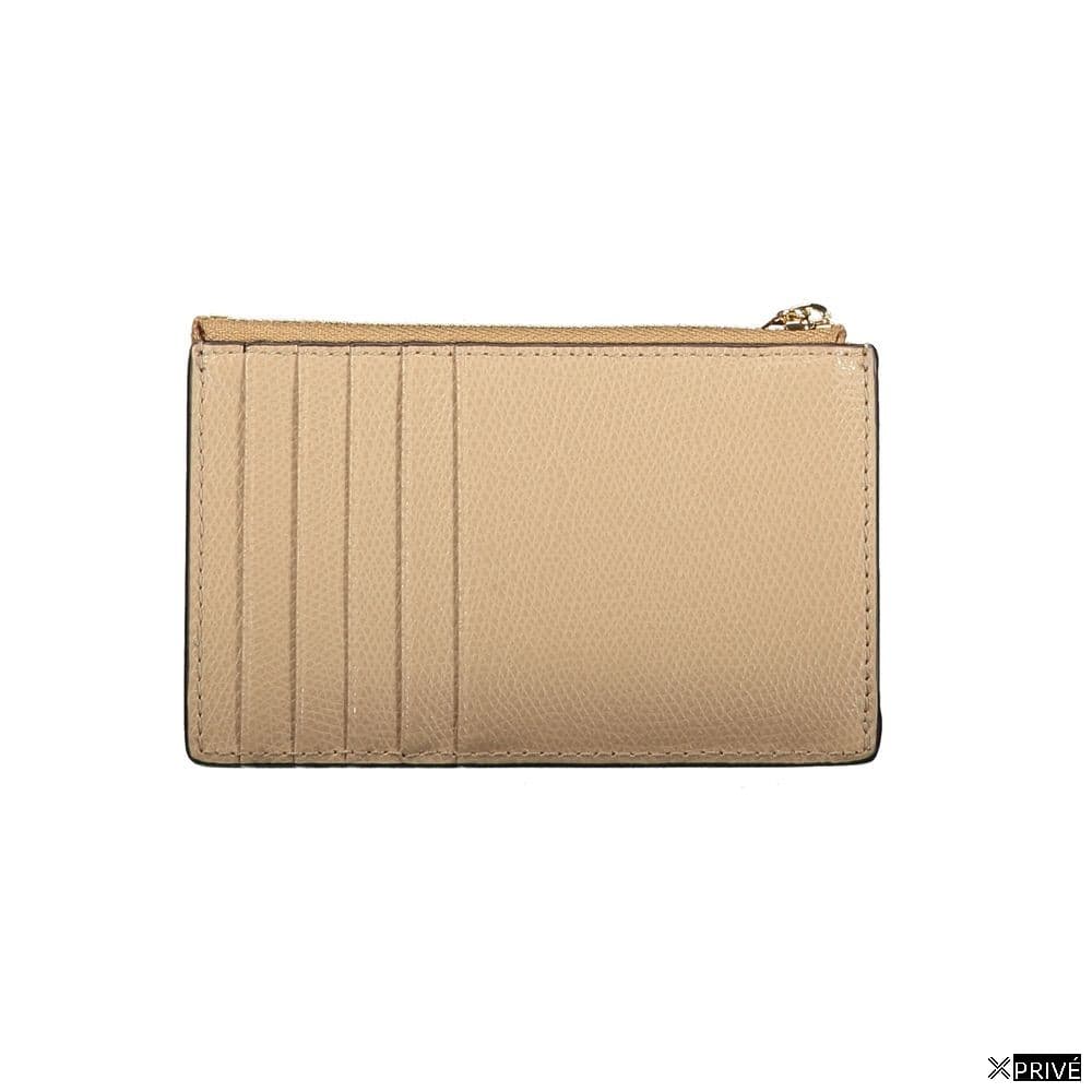 Portefeuille beige en Cuir — 2