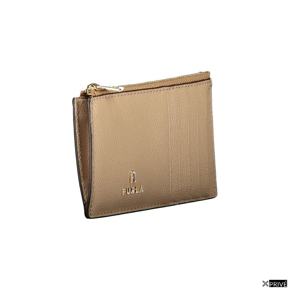 Portefeuille beige en Cuir — 3