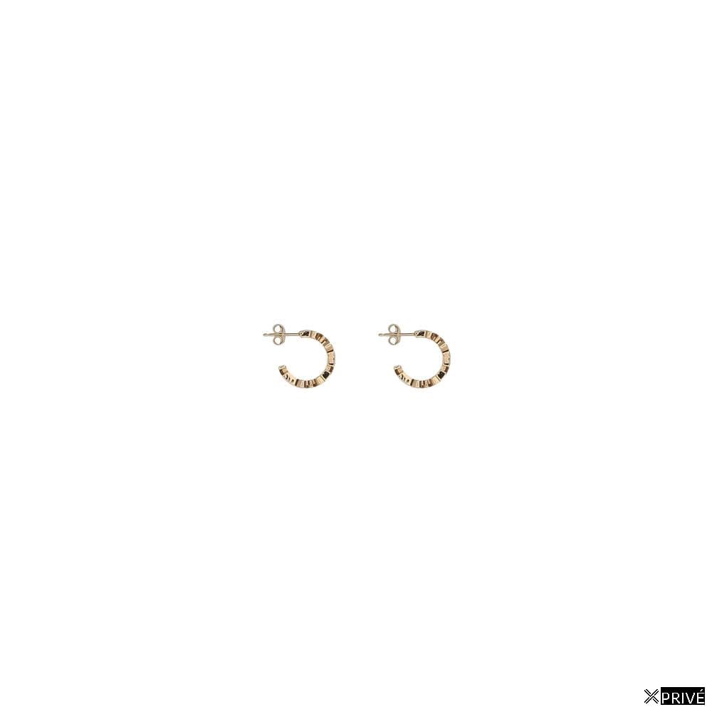 Boucle d’oreille dorée en Laiton — 1
