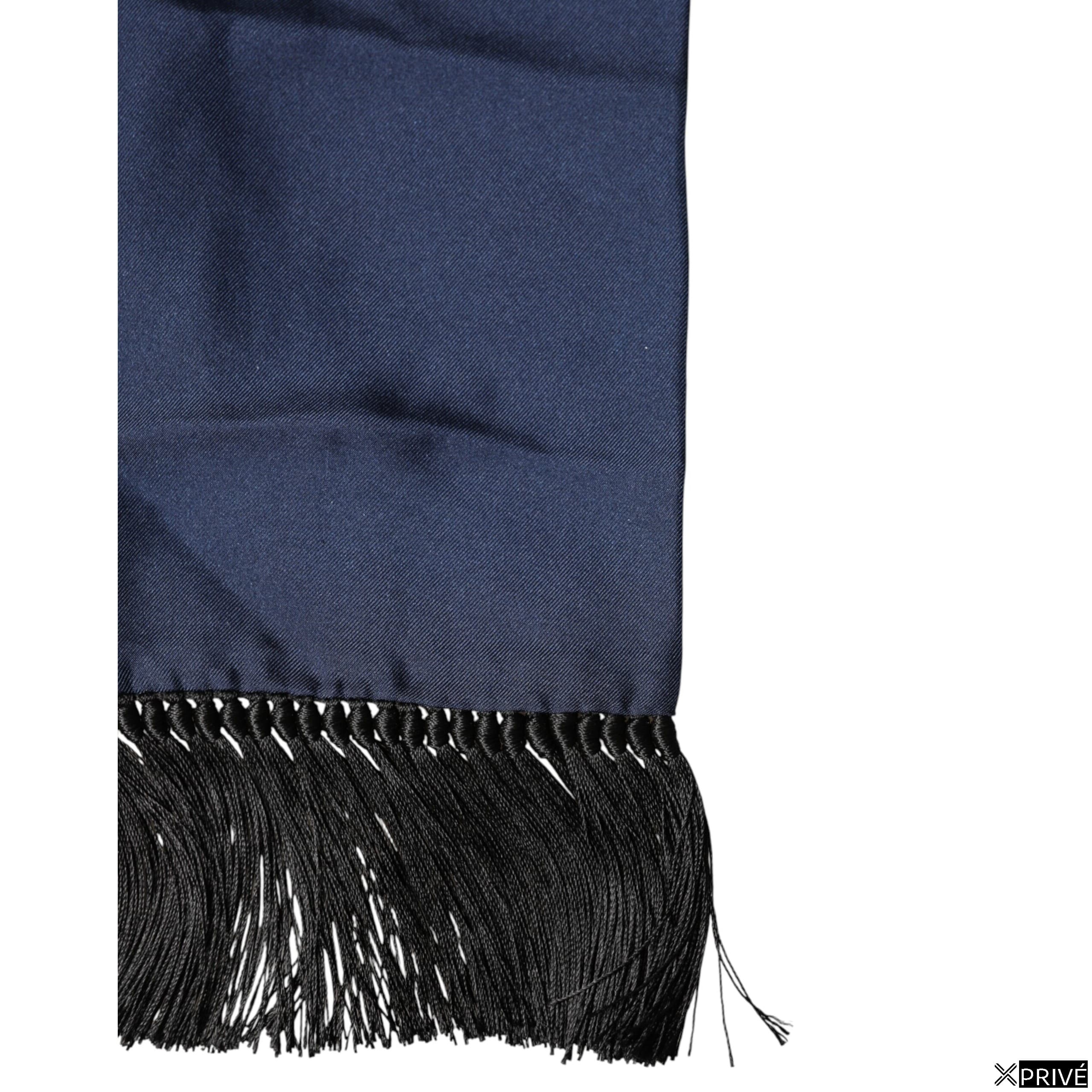 Écharpe bleu marine — 3