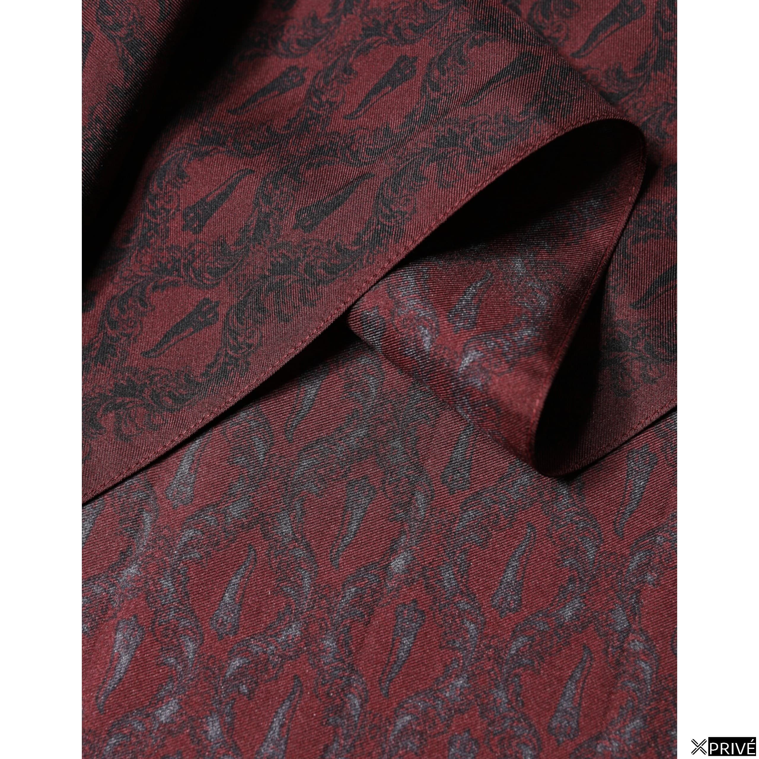 Écharpe bordeaux — 4