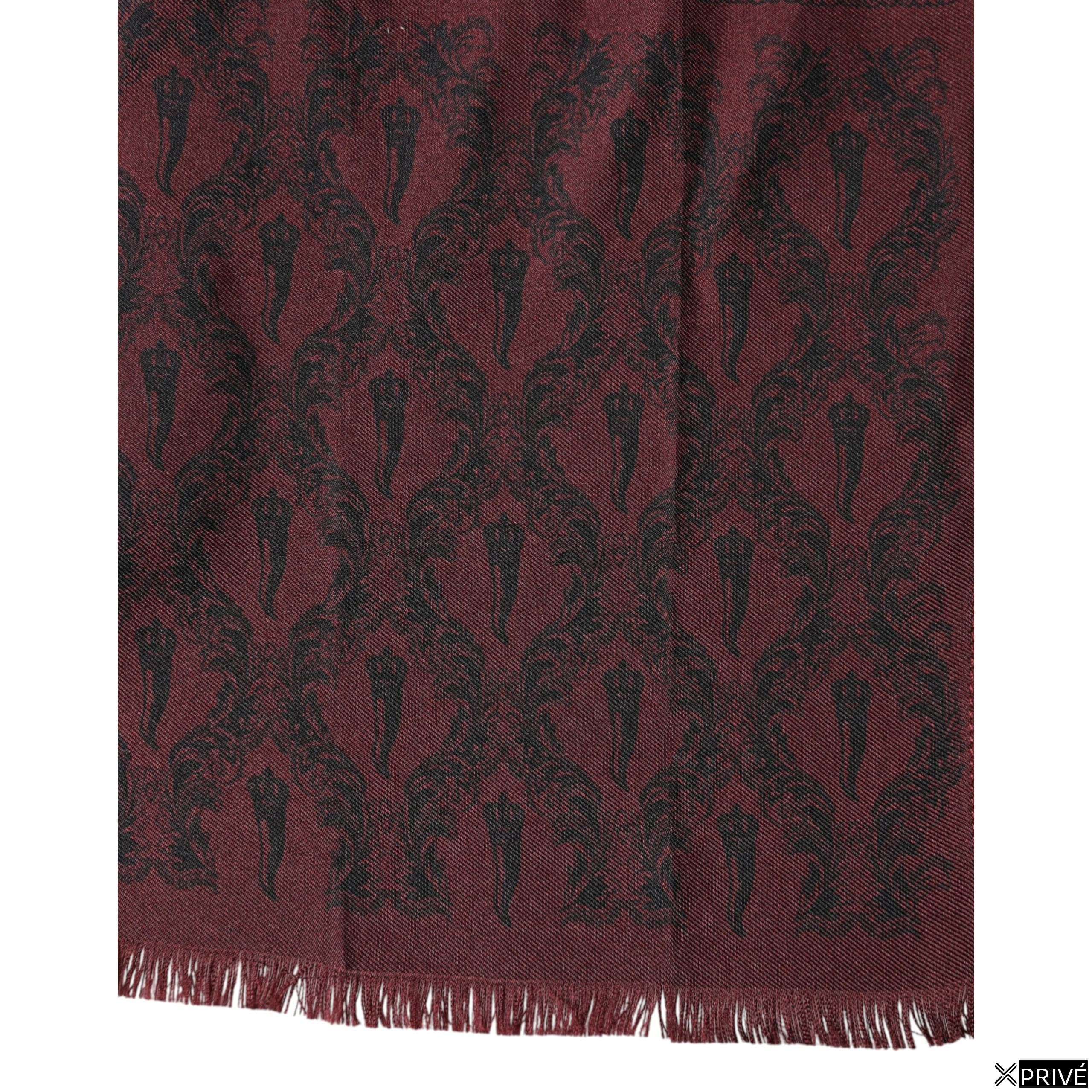 Écharpe bordeaux — 3