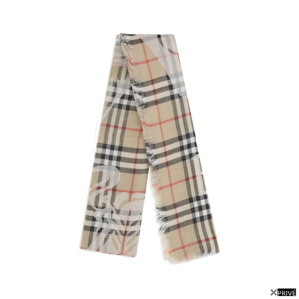 Écharpe beige en Laine — 2