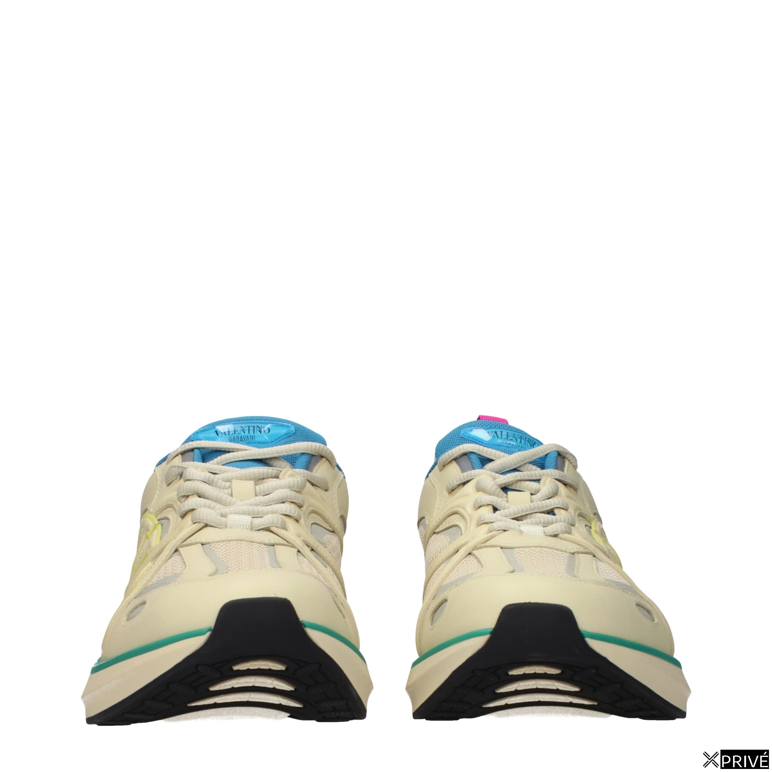 Chaussures de sport beiges en Tissu — 3