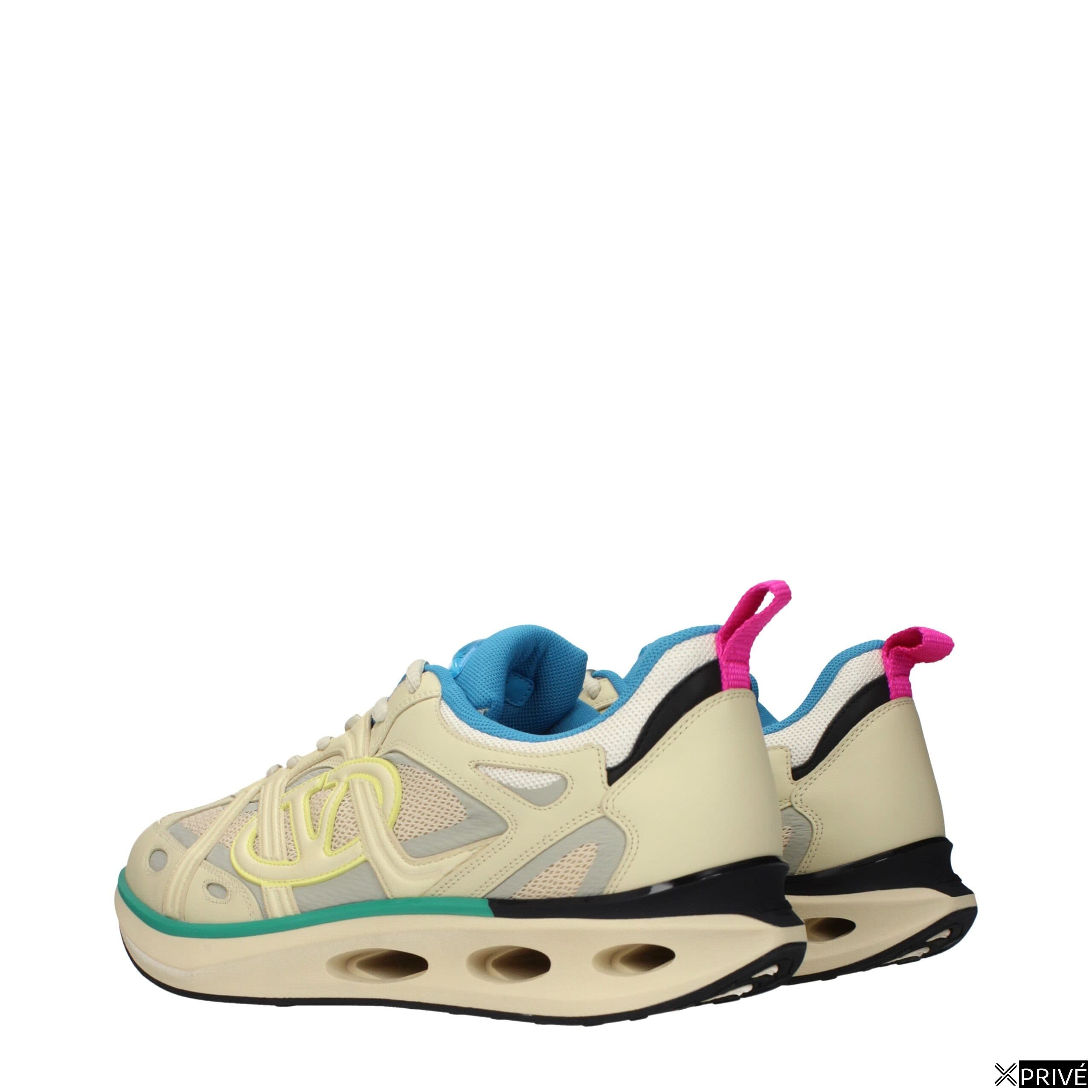 Chaussures de sport beiges en Tissu — 4