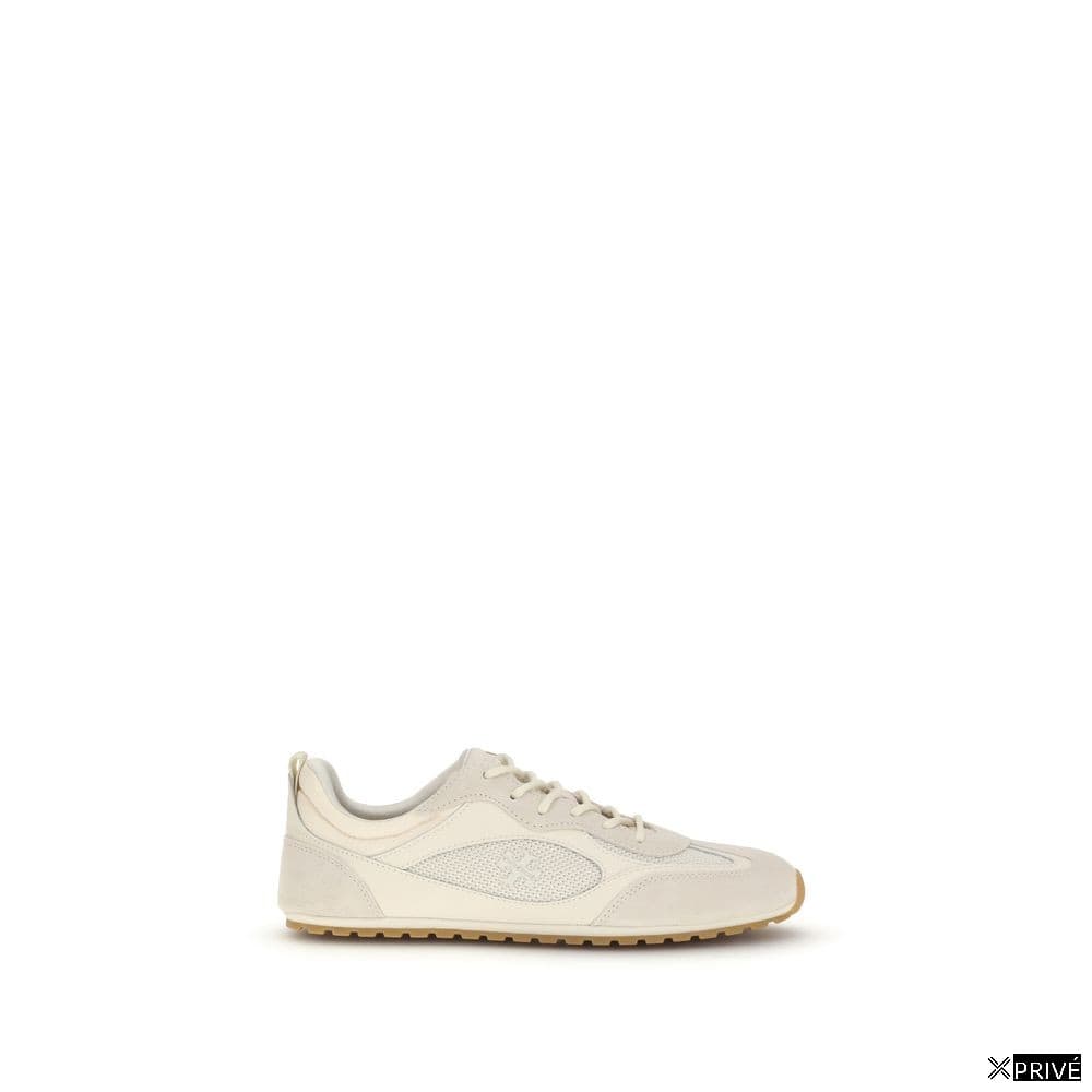 Chaussures de sport beiges en Polyester — 1