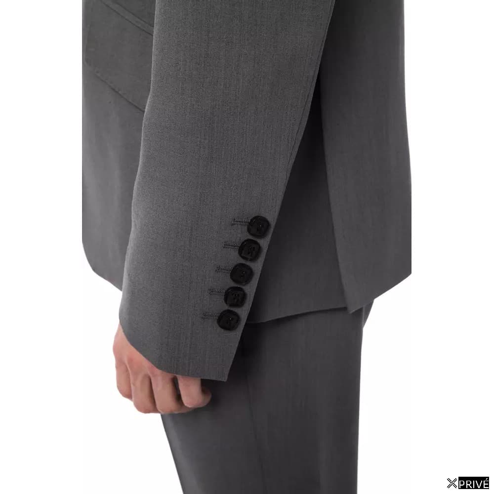 Blazer gris en Laine — 4
