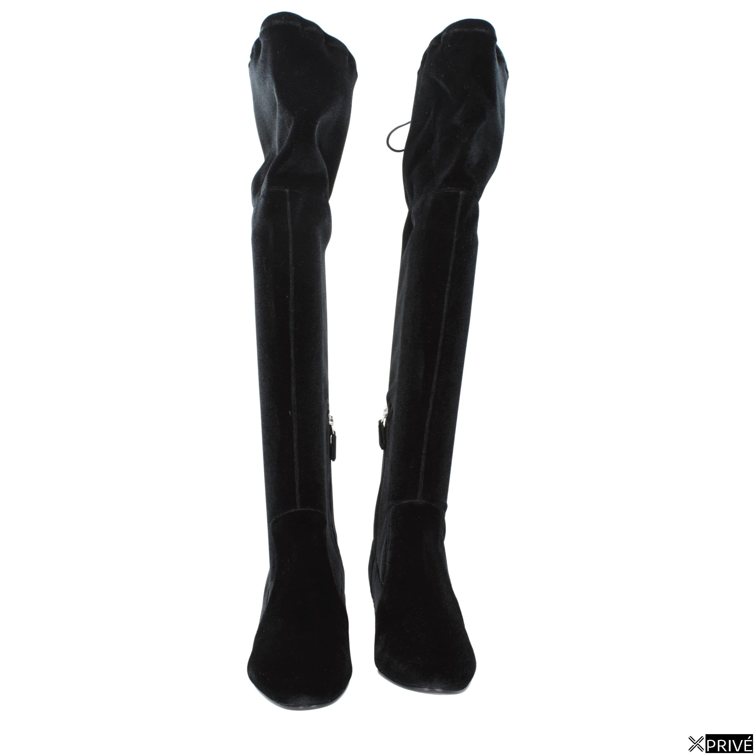 Bottes noires en Velours — 3