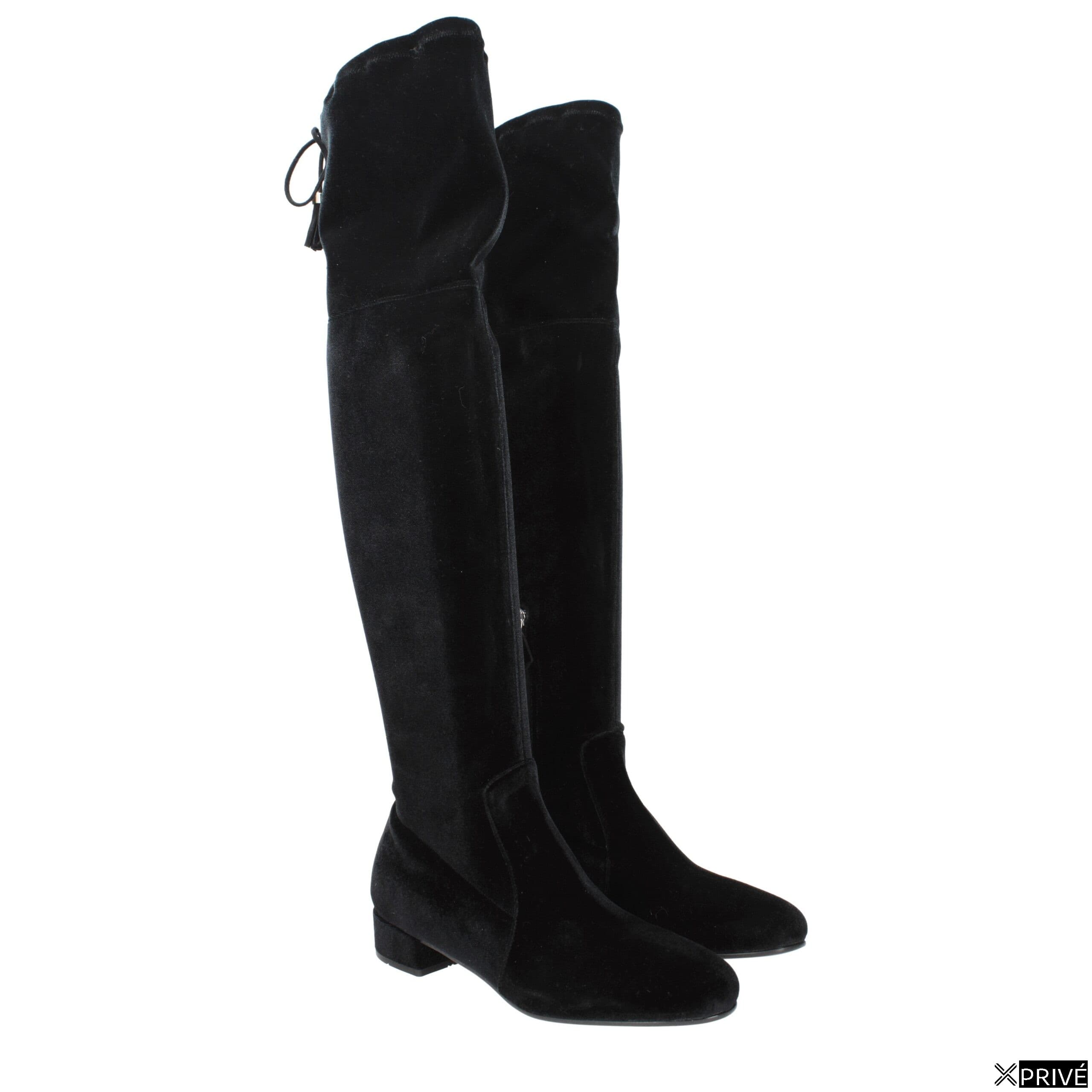 Bottes noires en Velours — 2