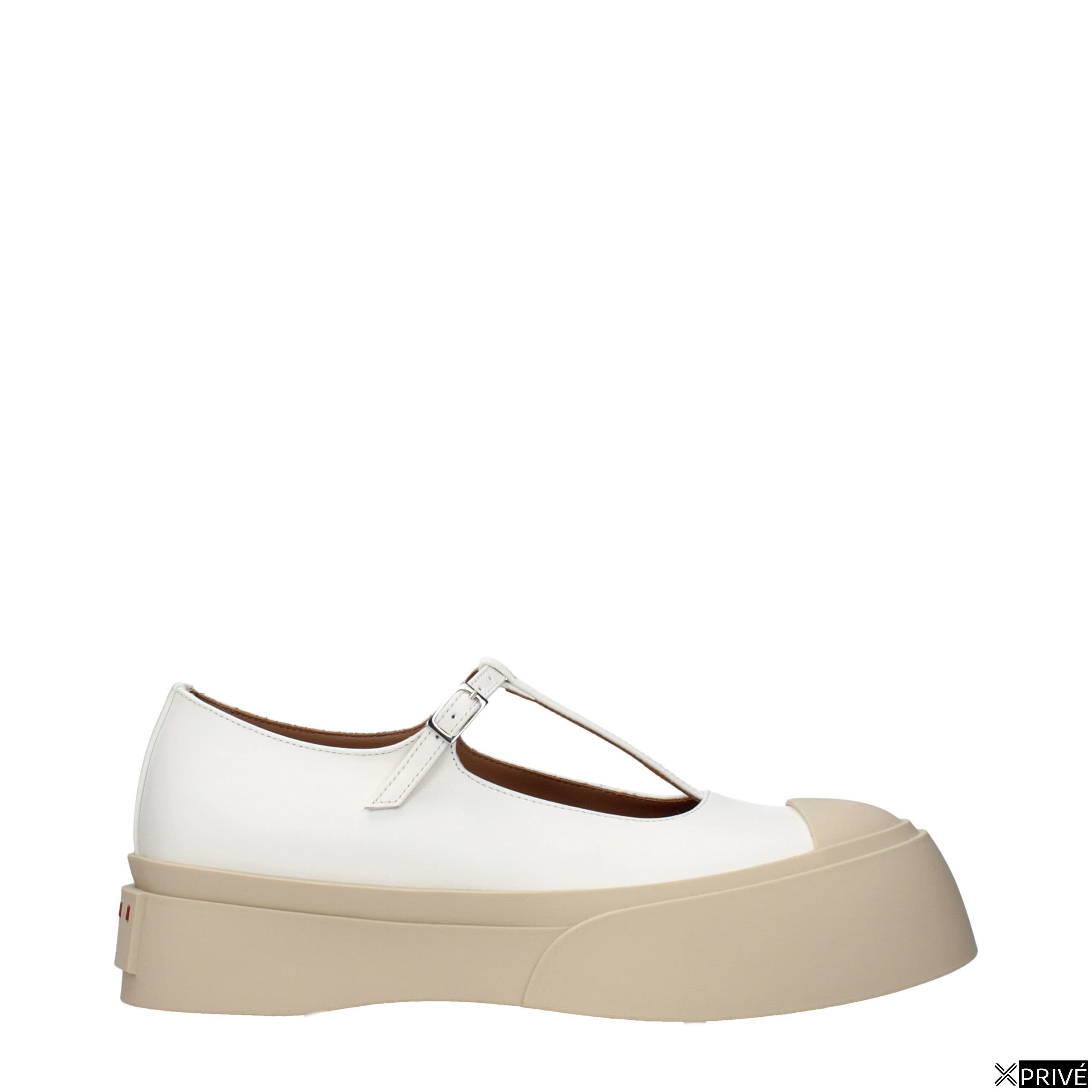 Mocassin blanc en Cuir — 1