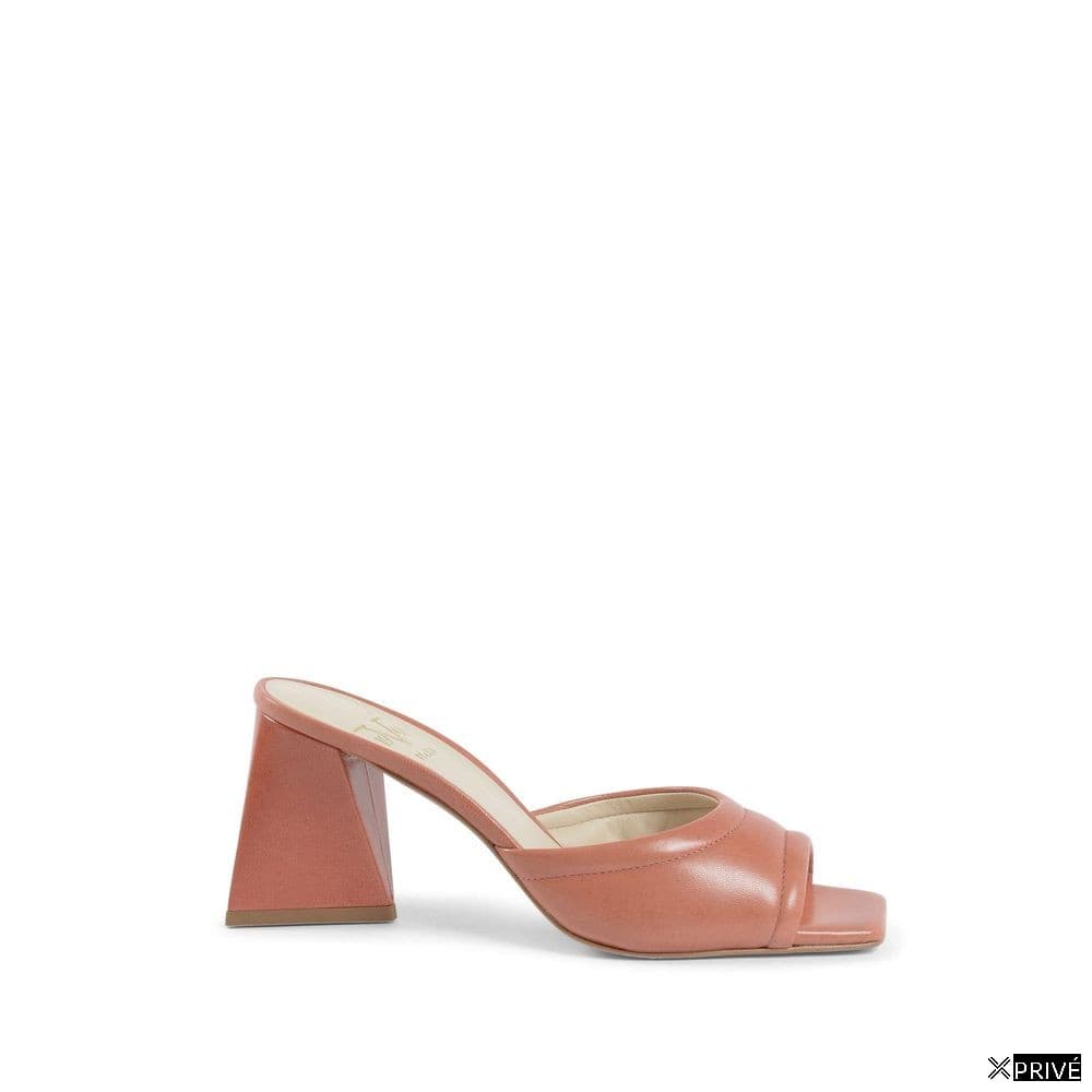 Sandales oranges en Cuir — 1