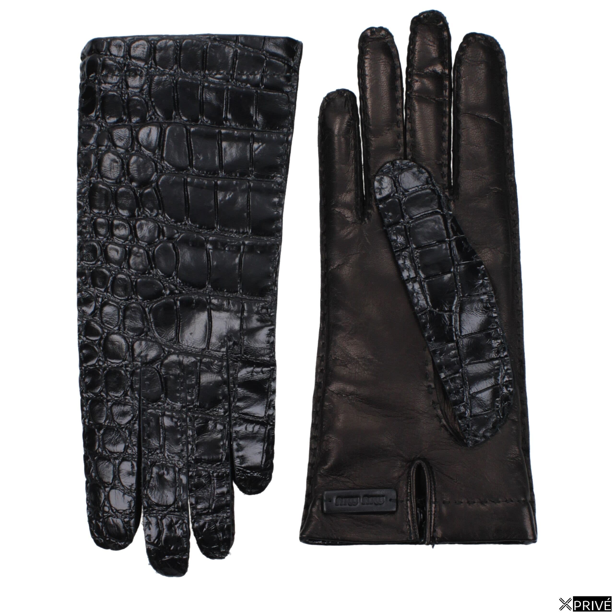 Gant noir en Cuir — 1