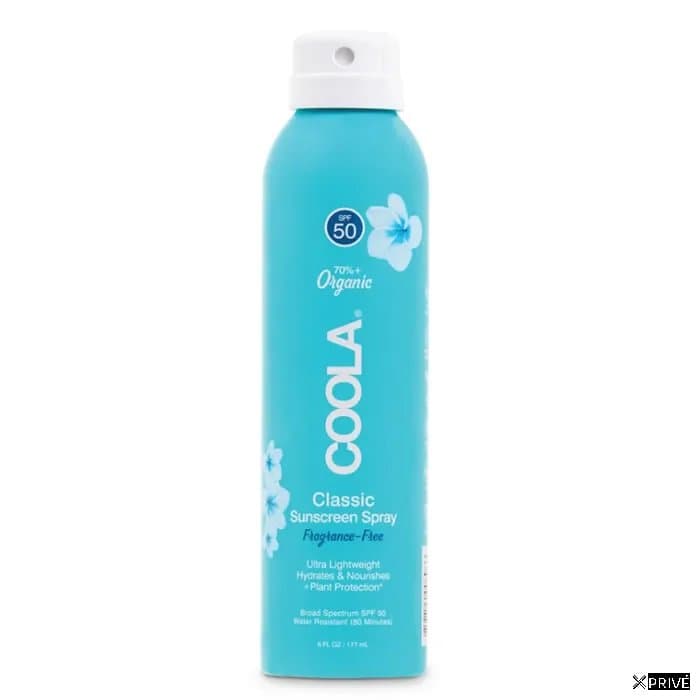 Coola Classic Body Organic Sunscreen Spray Spf50 Fragrance Free 177ml