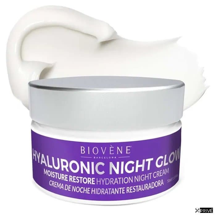 Biovene Hyaluronic Night Glow Moisture Restore Hydration Night Cream 50ml