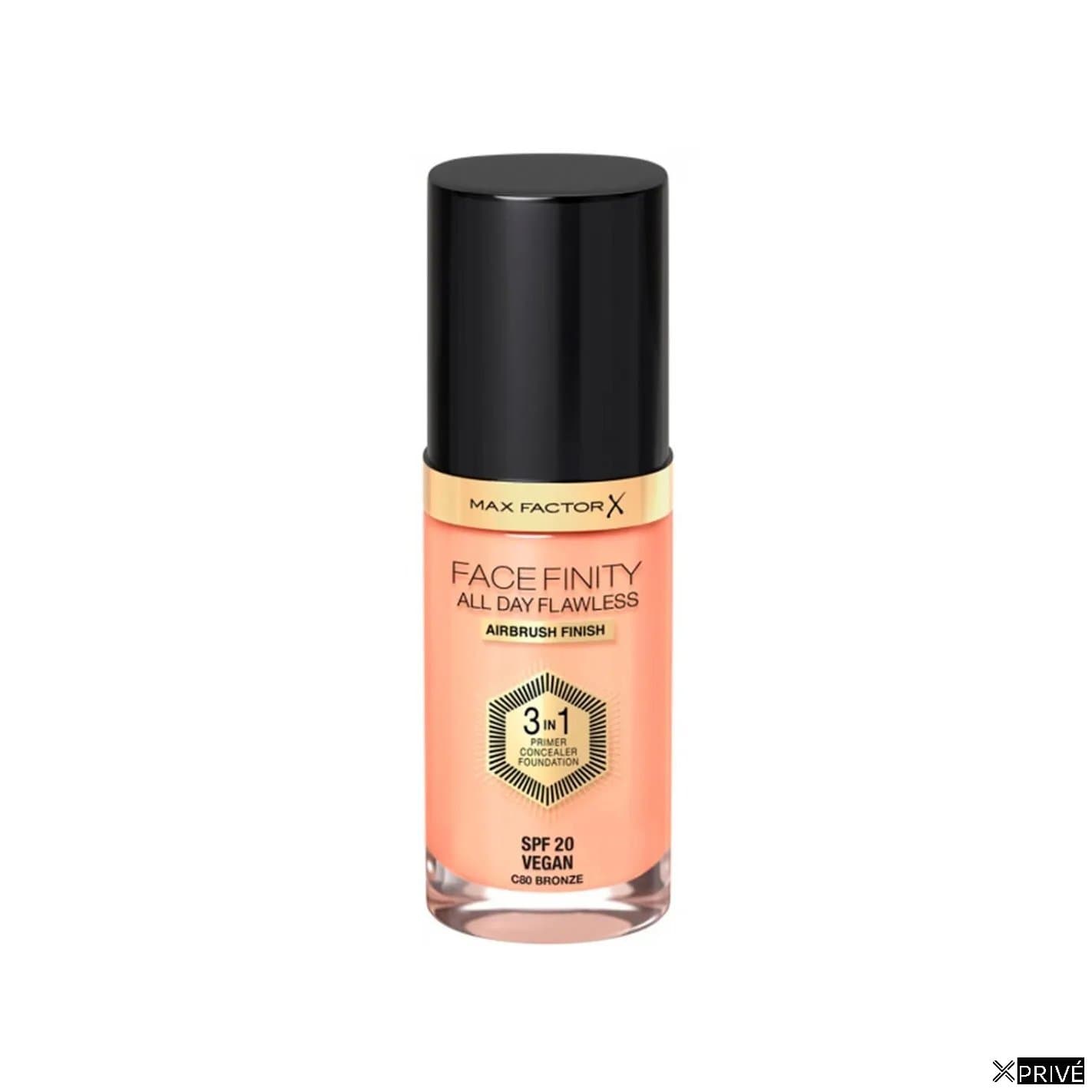Max Factor Facefinity 3in1 Primer, Concealer y Foundation 80-Bronze 30ml