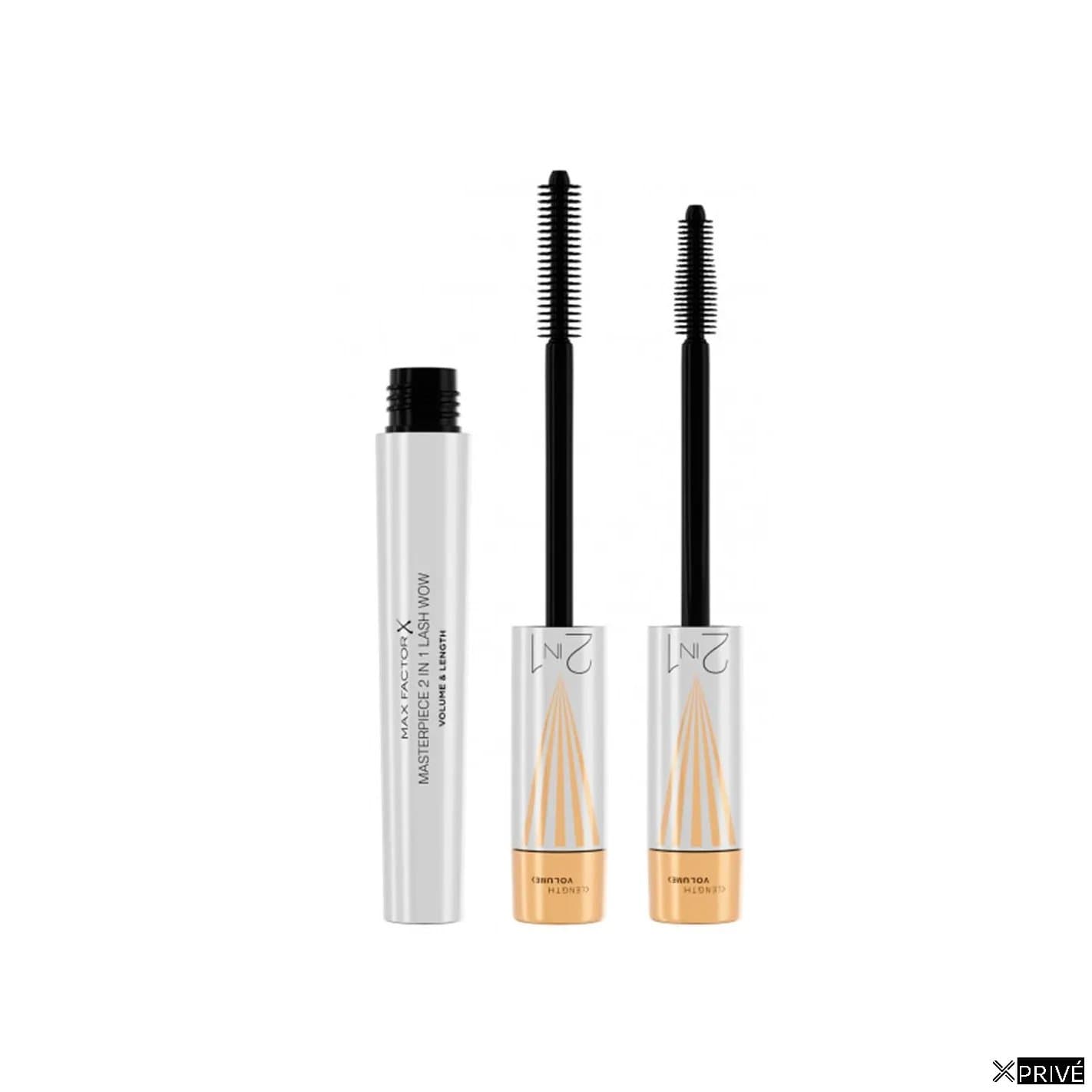 Max Factor Masterpiece 2 In 1 Lash Wow Volume y Length 001-Black 7ml