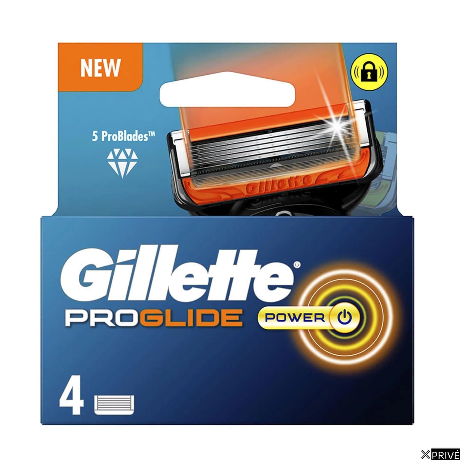 Gillette Fusion Proglide Power Cargador 4 Recambios