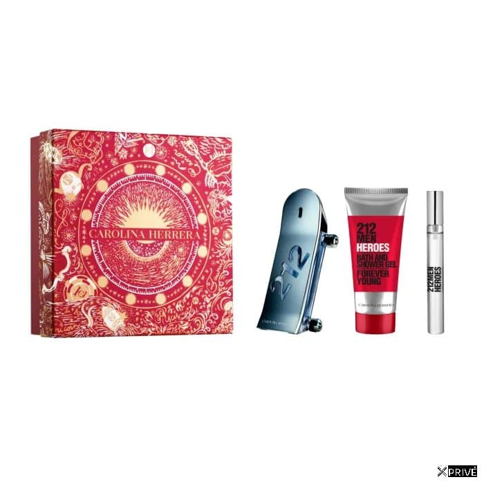 Carolina Herrera 212 Heroes Eau De Toilette Vaporisateur 90ml Coffret 3 Produits — 1