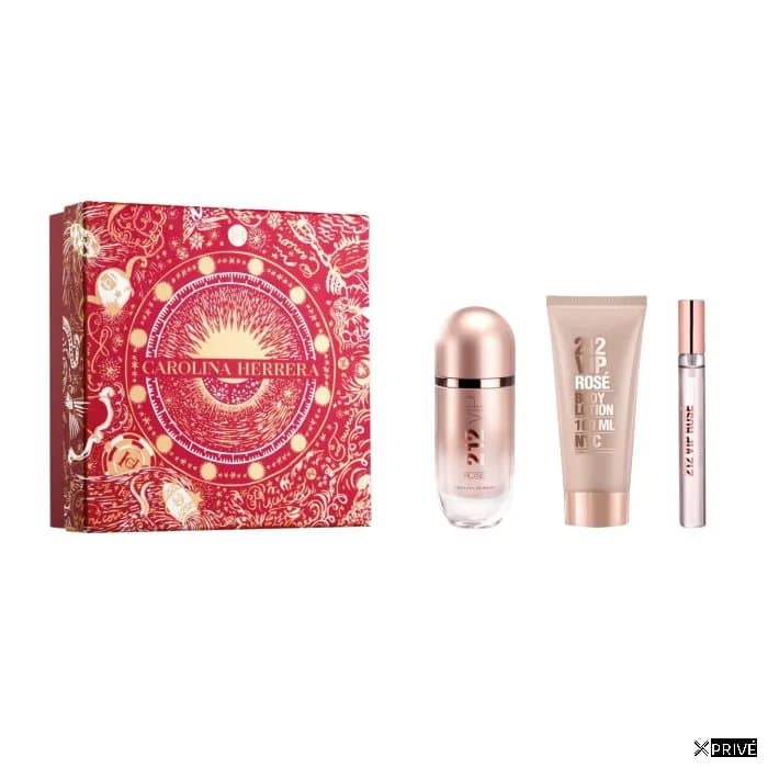 Carolina Herrera 212 Vip Rose Eau De Parfum Vaporisateur 80ml Coffret 3 Produits Christmas 2023 — 1