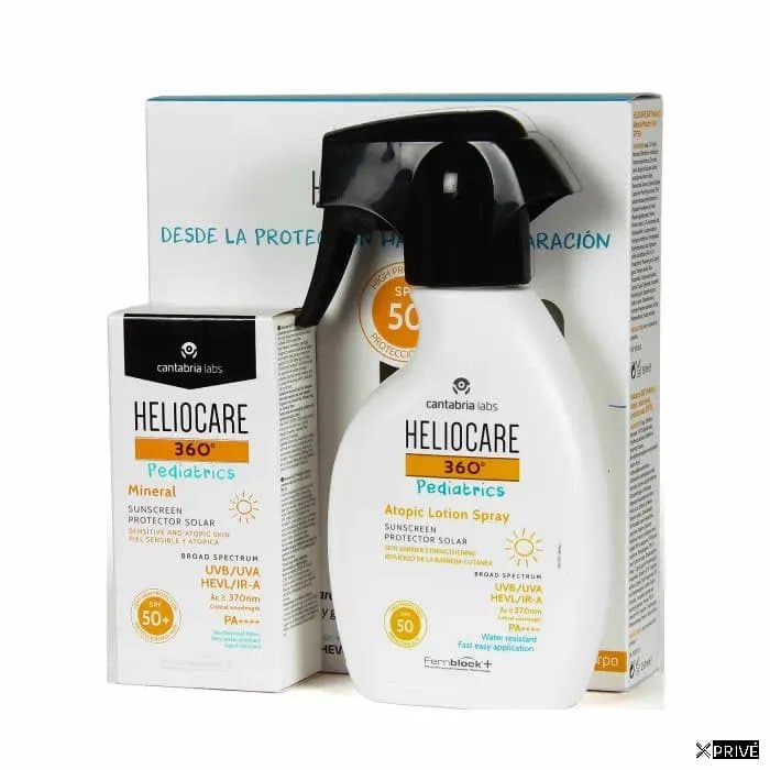 Heliocare 360º Pack Pediatrics Mineral 50ml + Atopic Lotion Spray 75ml — 1