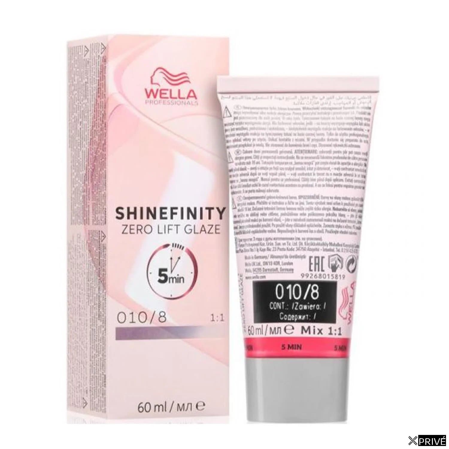 Wella Shinefinity Zero Lift Glaze Tinte 0108 60ml 1un — 1