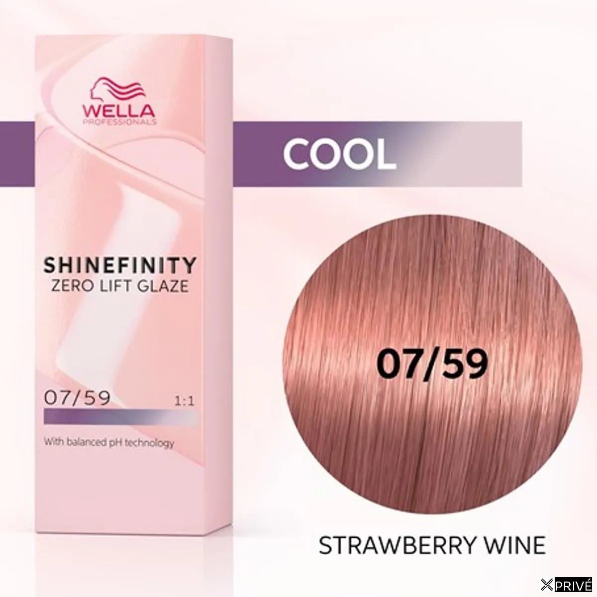 Wella Shinefinity Zero Lift Glaze Tinte 07-59 Strawberry Wine 60ml 1un — 1