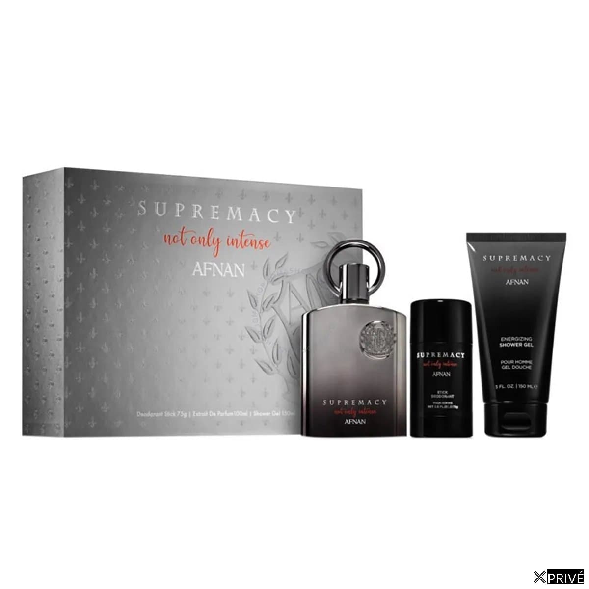 Afnan Supremacy Not Only Intense Eau De Parfum 100ml Spray Gel De Baño 100ml Desodorante Stick 75ml — 1