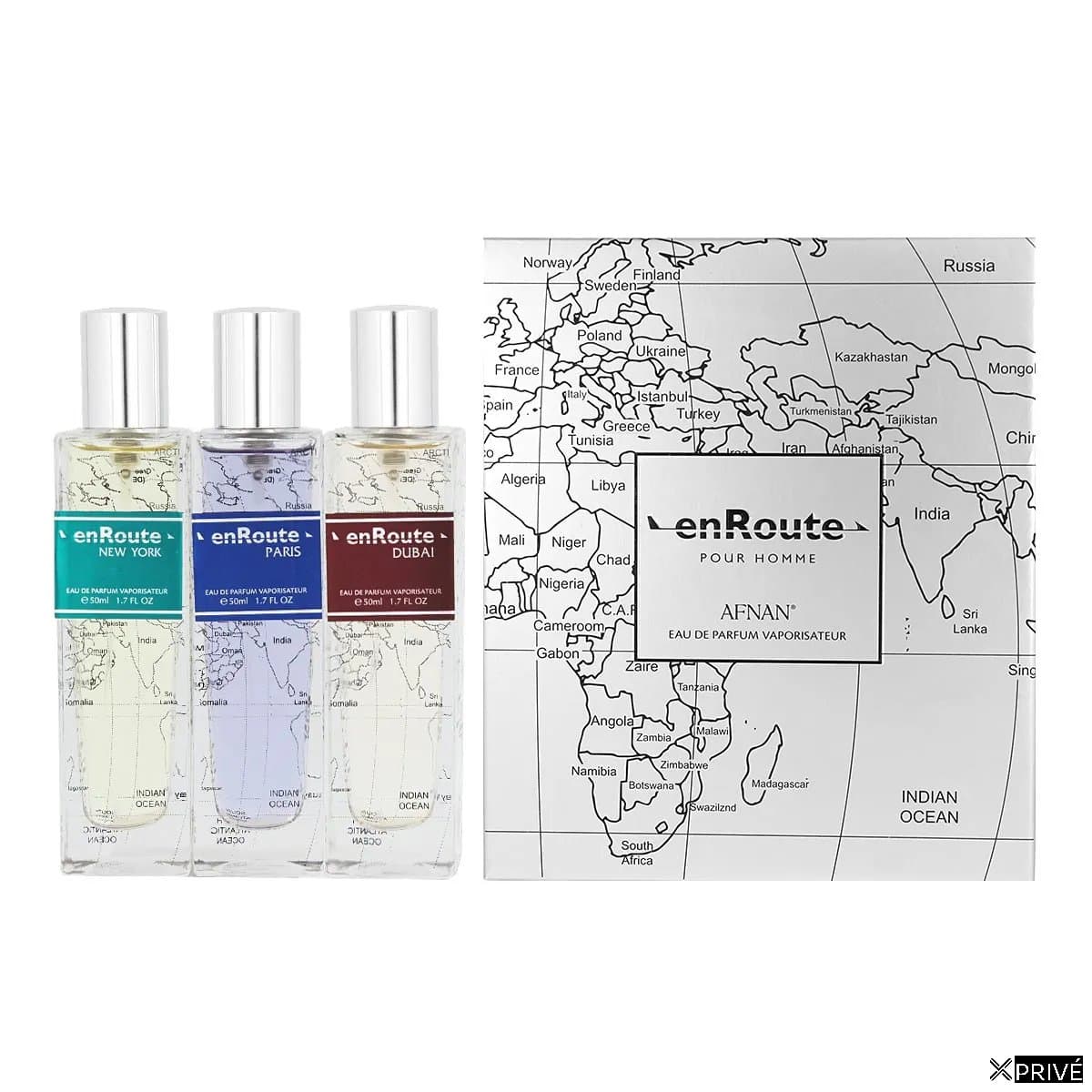 Afnan Enroute Eau De Parfum Pour Homme New York 50ml Eau De Parfum 50ml Paris Eau De Parfum 50mldubai — 1