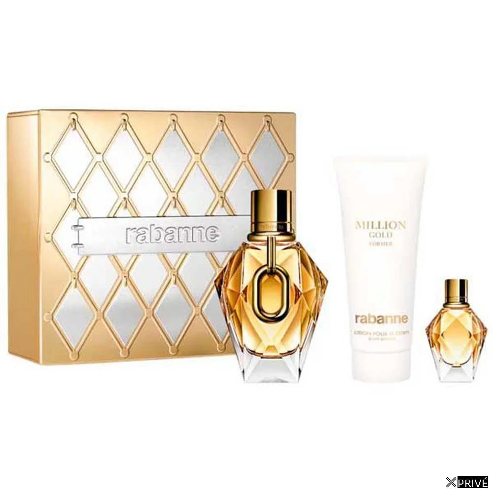 Paco Rabanne P Rabanne Million Gold For Her Eau De Parfum Recargable 90ml Lotion Pour Le Corps Loción Corporal 100ml Eau De Parfum 10ml — 1
