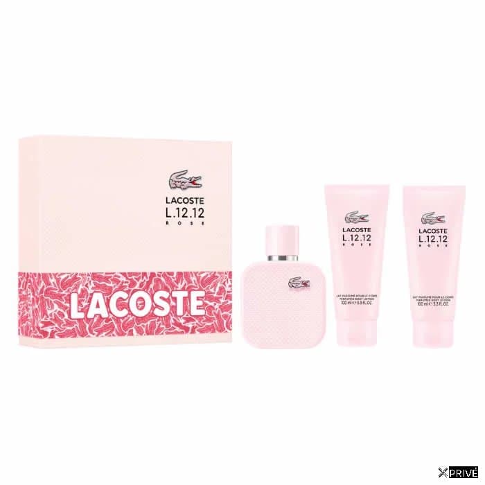 Lacoste L.12.12 Rose Eau De Parfum Vaporisateur 100ml Coffret 3 Produits — 1