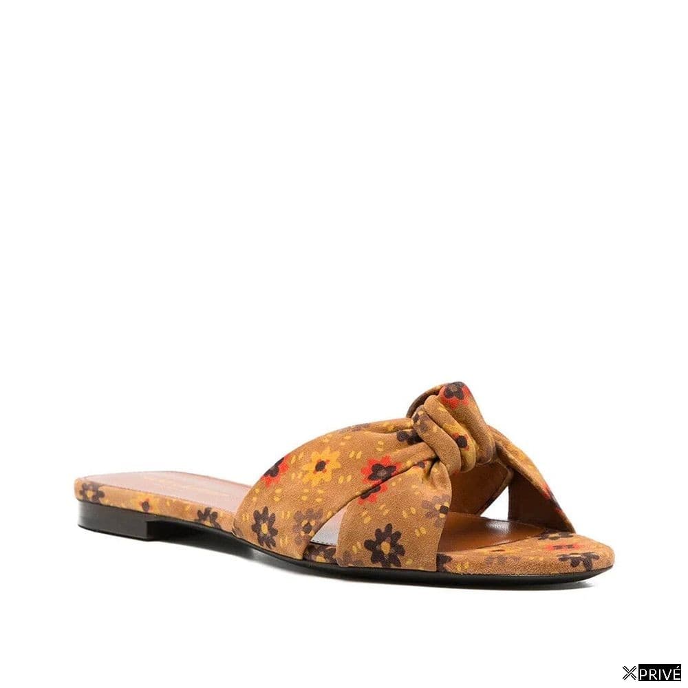 Chaussures plates brunes en Cuir — 2