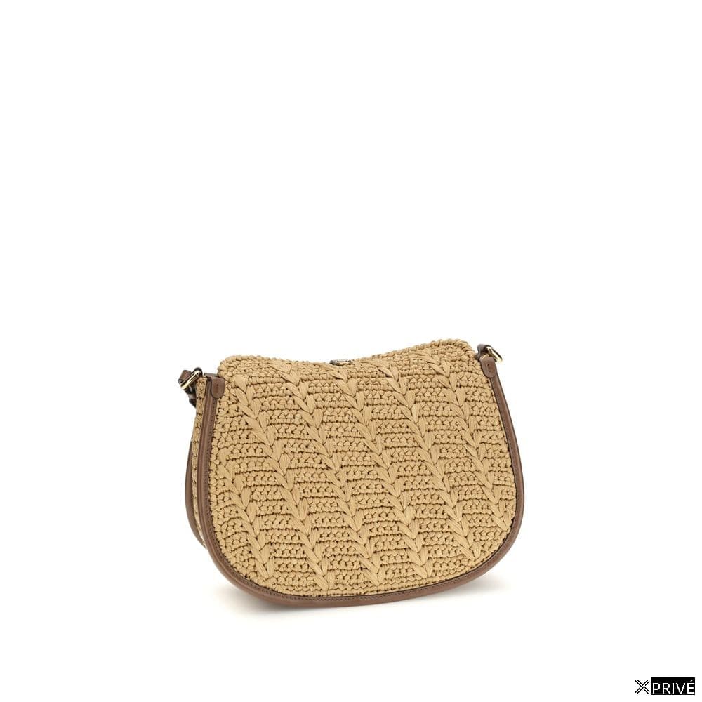 Sac bandoulière beige en Raphia — 3