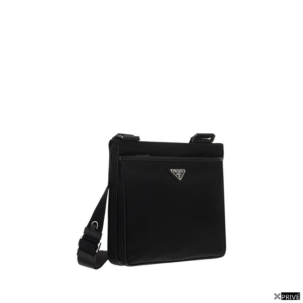 Sac bandoulière noir en Nylon — 2