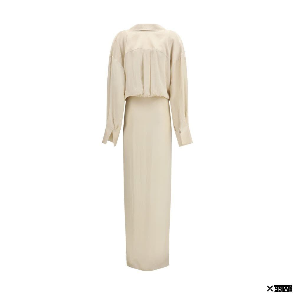 Robe beige en Viscose — 2
