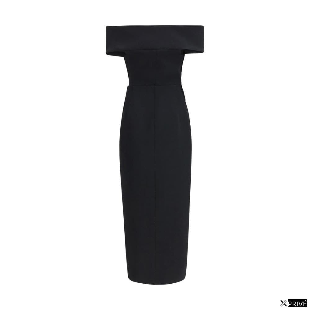 Robe noire en Polyester — 2