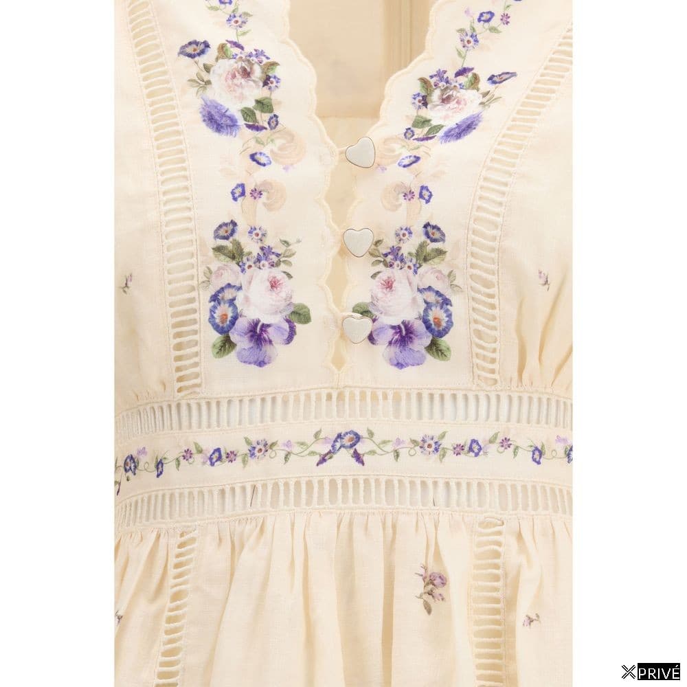 Robe beige en Lin — 3
